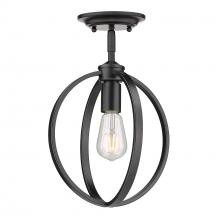  3167-1SF BLK - Colson BLK Semi-Flush in Matte Black